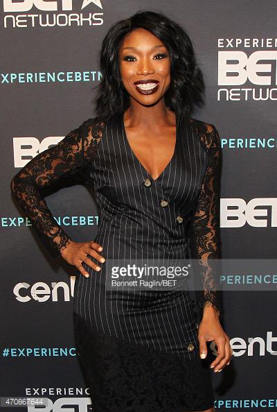 BRockaPromo's tweet photo. @4everBrandy rocks all black at @BET Upfronts 2015! #BrandyAsRoxieHart #WhoIsZoeMoon #AlbumNumber7 http://t.co/FdgsCpAKDr