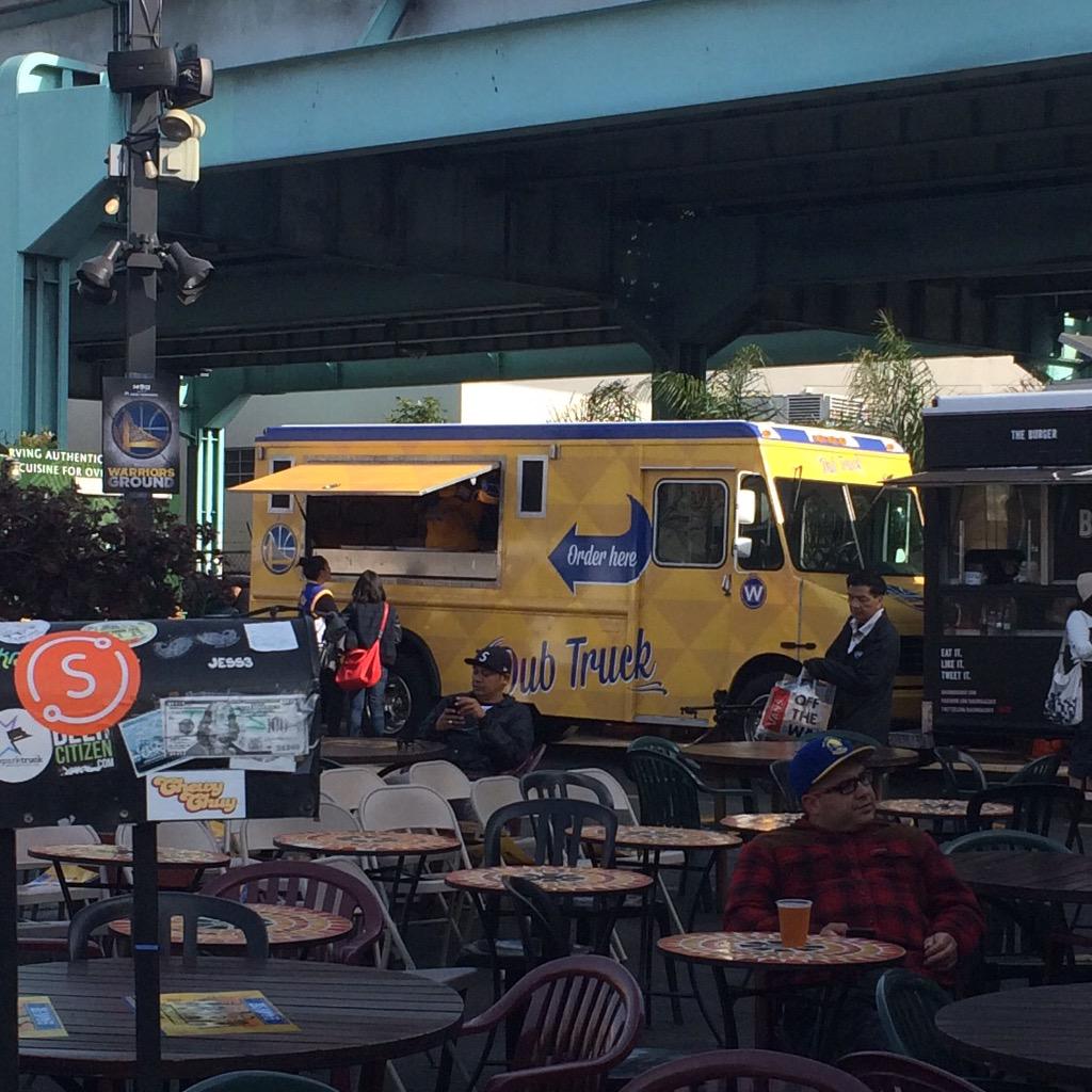 I'm in the house @SoMaStrEatFood come out and join in the playoff fun. #StrengthInNumbers