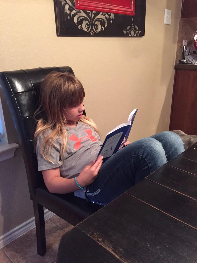 UPinOUT's tweet photo. She is reading through this "kid's" catechism to give me her assessment for the youngins. #whateverittakes #catechize http://t.co/A5wtYJigns
