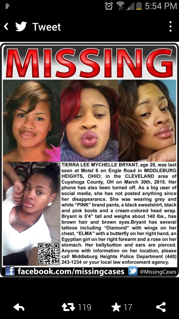 ItsCHANK's tweet photo. Never would've thought I would be posting this about someone I shared memories with #FINDTIERRA 😭 http://t.co/eNJzfhHAVh