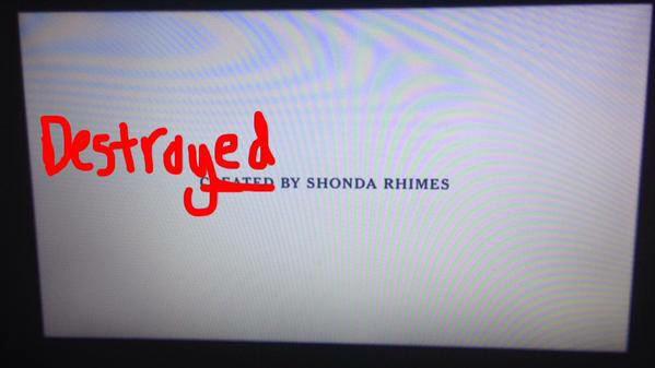 SimplyIndyP's tweet photo. Thanks for nothing! #GreysAnatomy #whyshondawhy http://t.co/vYult18MVC