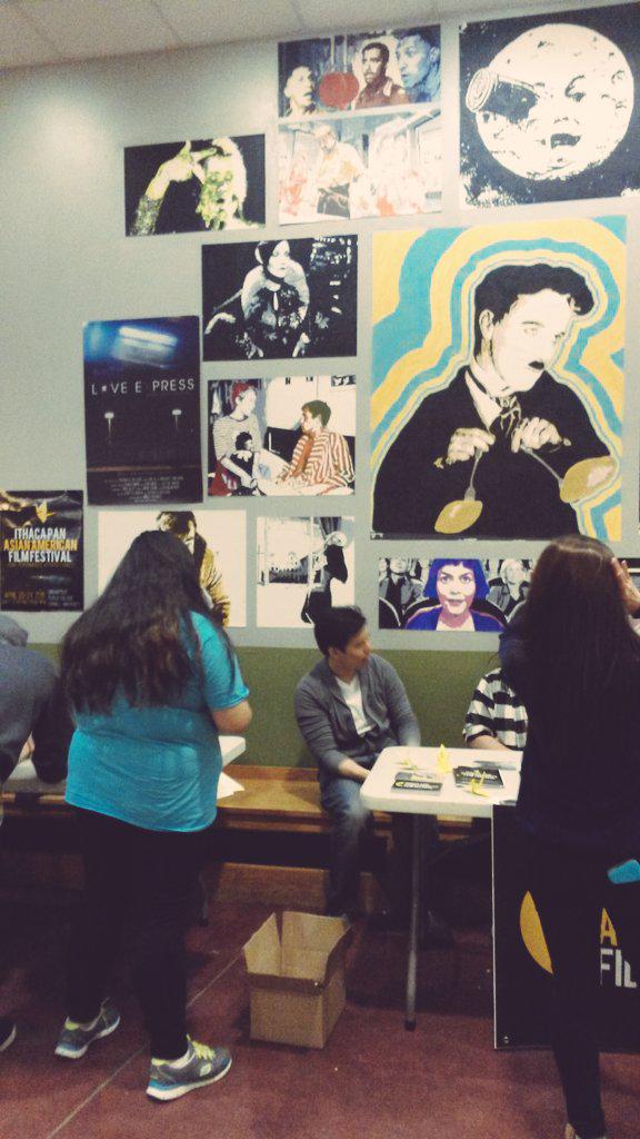 LittleYuusha's tweet photo. Director @ChenXiHao speaking to curious new film maker at #ipaaff ! http://t.co/ZYQhtpVUTW