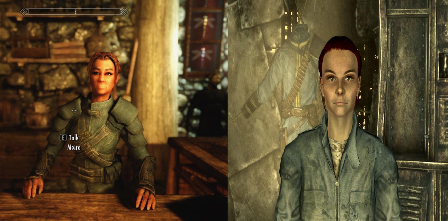 Dr Zombie Moira Brown From Fallout 3 Must Be A Time Traveler Because I Just Found Her In Skyrim Http T Co Qu6flxg1vh Twitter