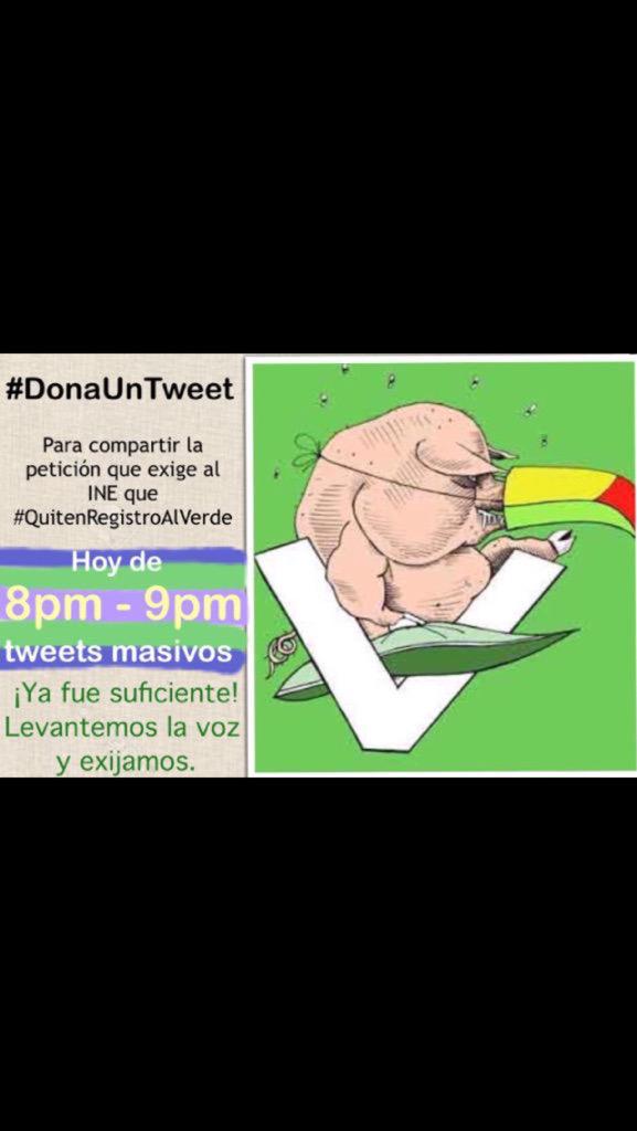 DeniseDresserG's tweet photo. Dona un RT y una firma para que #QuitenRegistroAlVerde. Hoy entre 8-9. Súmate y frena la burla http://t.co/jQFNzmLjNs http://t.co/RaqUxYOSq8