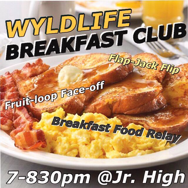 wlambidge's tweet photo. Breakfast club tomorrow night is going to be hype!! Bring all your friends! http://t.co/Iv7HUJsCng