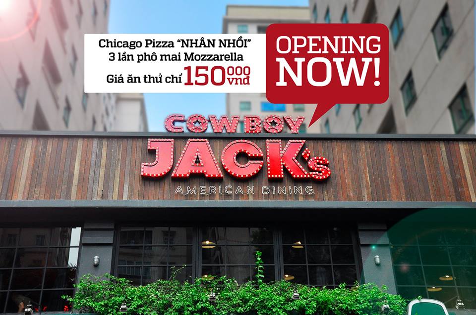 cowboy_jacks's tweet photo. TƯNG BỪNG KHAI TRƯƠNG -TẬN HƯỞNG CHICAGO PIZZA "NHÂN NHỒI" LẦN ĐẦU XUẤT HIỆN TẠI VIỆT NAM VỚI GIÁ ĂN THỬ CHỈ 150.000Đ http://t.co/rbqisTJJ75