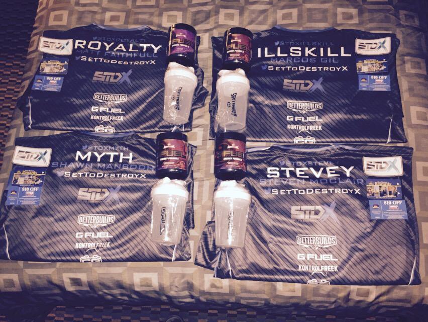 Lazarus's tweet image. #STDx for @UGCNiagara thanks to @GFuelEnergy @BetterBuilds @KontrolFreek @CinchGaming @GamersApparel @GameOnSnacks