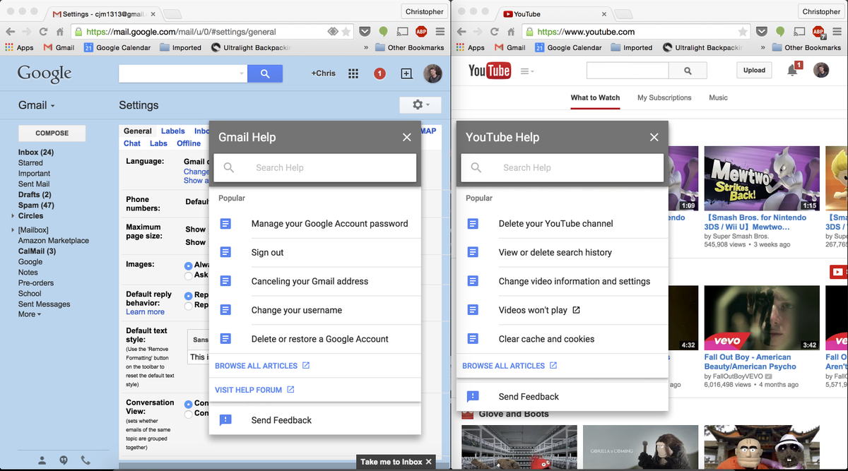 ChrisMeredith's tweet photo. @bradlygreen In-product help now using #AngularJS in all google products (gmail, youtube, etc)! http://t.co/wa6yb3TBLb