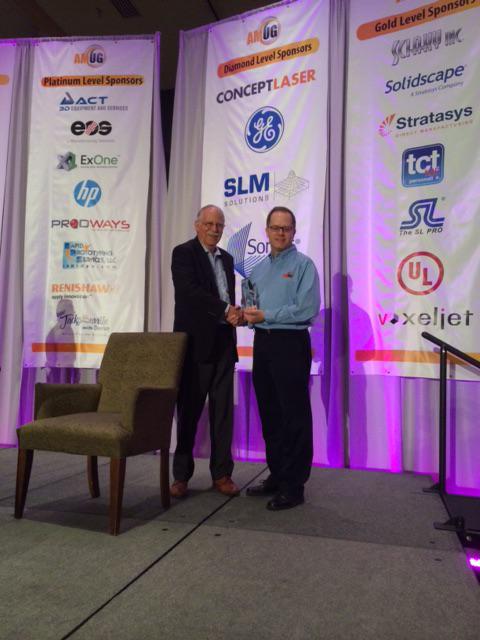 HyphenServices's tweet image. The Innovator Showcase at #AMUG2015 Chuck Hull and Mark Barfoot of Hyphen