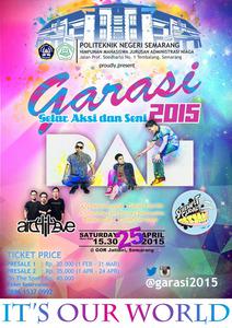 25-Apr @garasi2015 at GOR Jatidiri Semarang see musikafe.com/v/10521 | <a href="/RANforyourlife/">RAN</a> <a href="/archirave/">ARCHIRAVE</a> <a href="/serempetgudal/">serempetgudal</a>