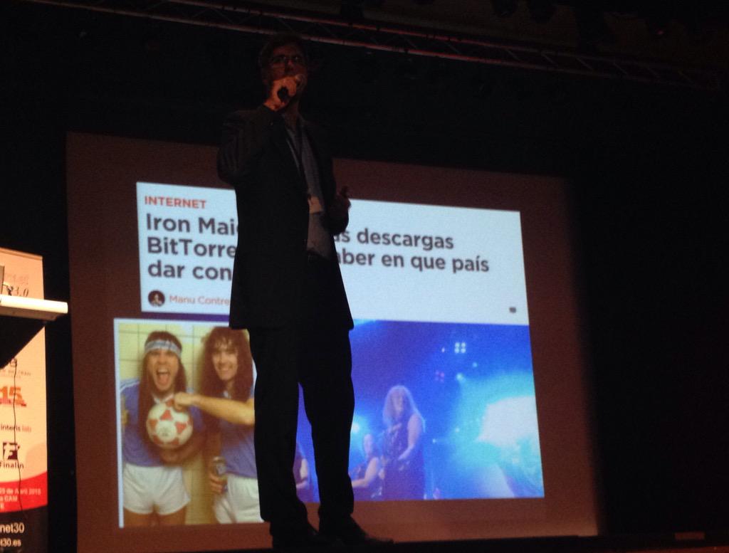 md_pereda's tweet photo. Iron Maiden utiliza estadísticas de BitTorrent para decidir donde dan sus conciertos @javiergosende en #internet30 http://t.co/IdAC1beDmP