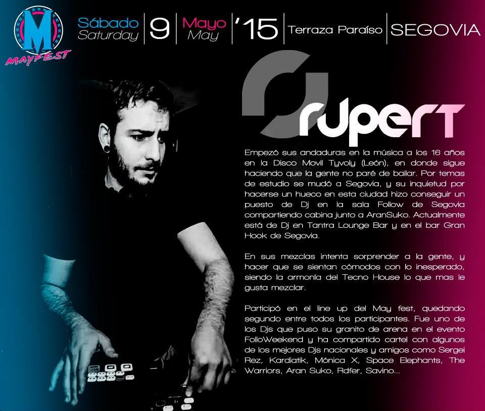 MayFestSegovia's tweet photo. Y SEGUIMOS AMPLIANDO CARTEL!! FIGURÓN DE LA NOCHE UNIVERSITARIA @Rupert_stifler http://t.co/rJZegv2HsN