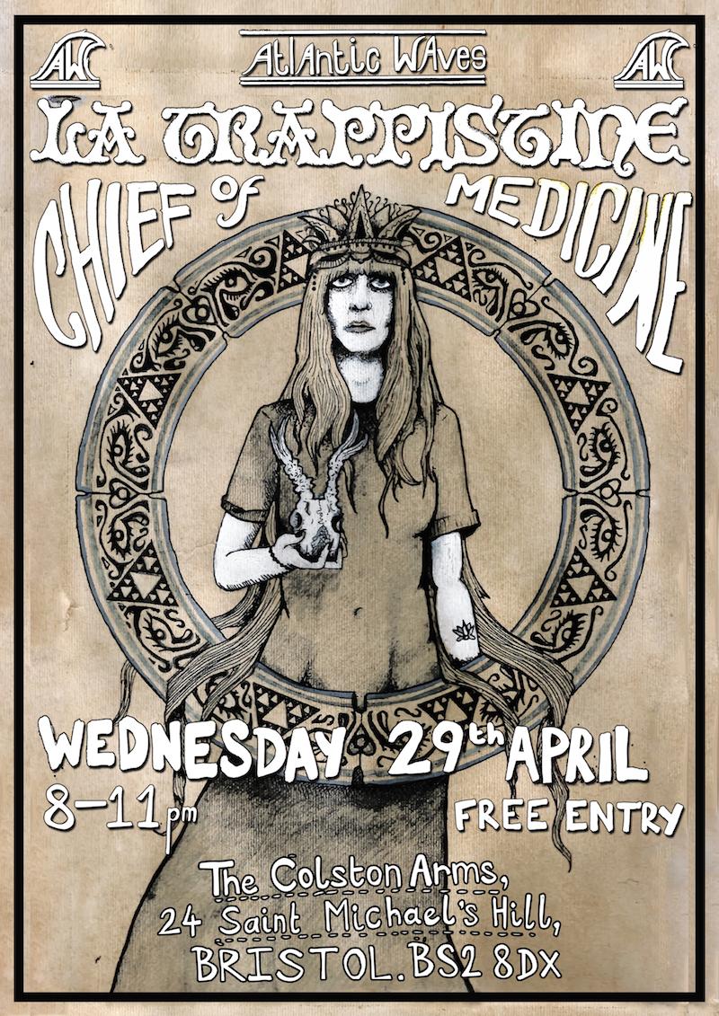 WavesAtlantic's tweet photo. Thiis #Wednesday #LIVE @ @ColstonArms we bring you @LaTrappistineUK + Chief of medicine!  #Rhythm &amp; #Blues #FREEENTRY http://t.co/UaRPowcZ5P
