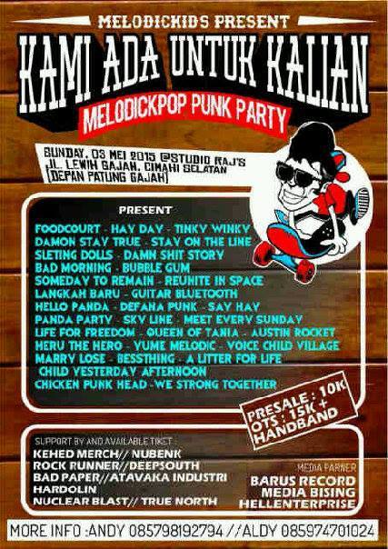 Tiket presale trsedia di:<a href="/kehedmerch_/">KEHED MERCH</a>, <a href="/linoleumshop21/">LINO.</a> <a href="/Soulnoise_abt/">Atribut bawah tanah</a> presale : 10ribu dan Ots :15ribu+stiker+gelang