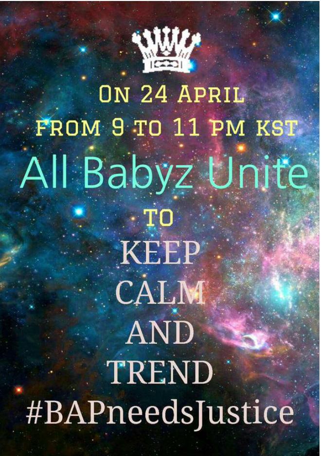 cari_villarroel's tweet photo. [MUY IMPORTANTE]Por favor no lo olvides🙏 Juntos por BAP!💪 #BabyzAndWarriorsUnidos
#TheWorldWithBAP🌎 #BAPneedsJustice👊 http://t.co/ct0FgAR3Py
