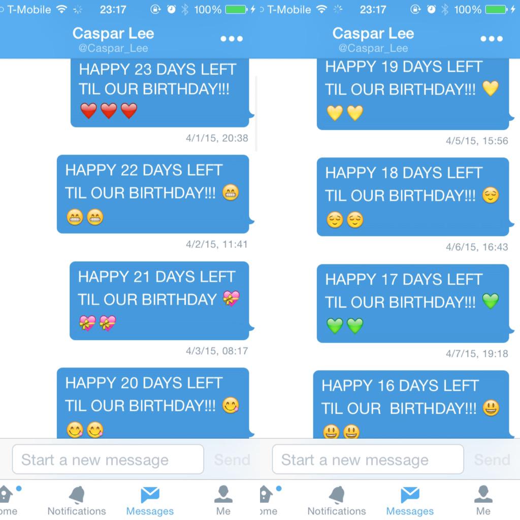 HAPPY OUR BIRTHDAY IVE BEEN DMING YOU AND WAITING ALL MONTH FOR THIS DAY TO COME I LOVE YOU SO MUCH!!   