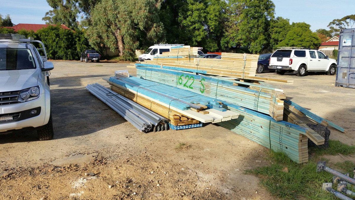 Happy to report the 1st batch of roof trusses arrived on site this morning. Installation will commence next Tuesday!