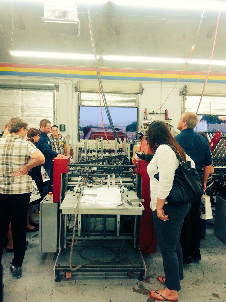AIGATucson's tweet photo. Print Speaks part 1 was a success! Thank you to @SpectrumPrintCo! We can still smell the ink... #printnerds forever http://t.co/JuNhXHoIov