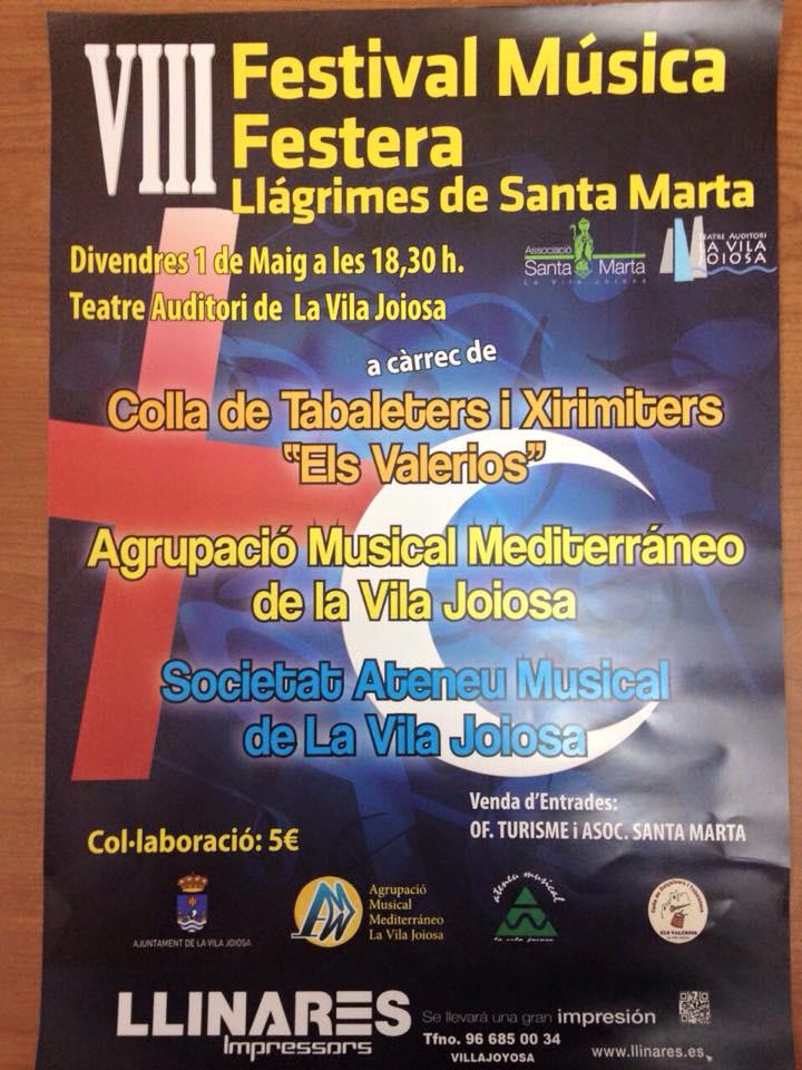 Preparant el Festival de Llagrimes, junt amb les bandes Ateneu i Mediterraneo de La Vila