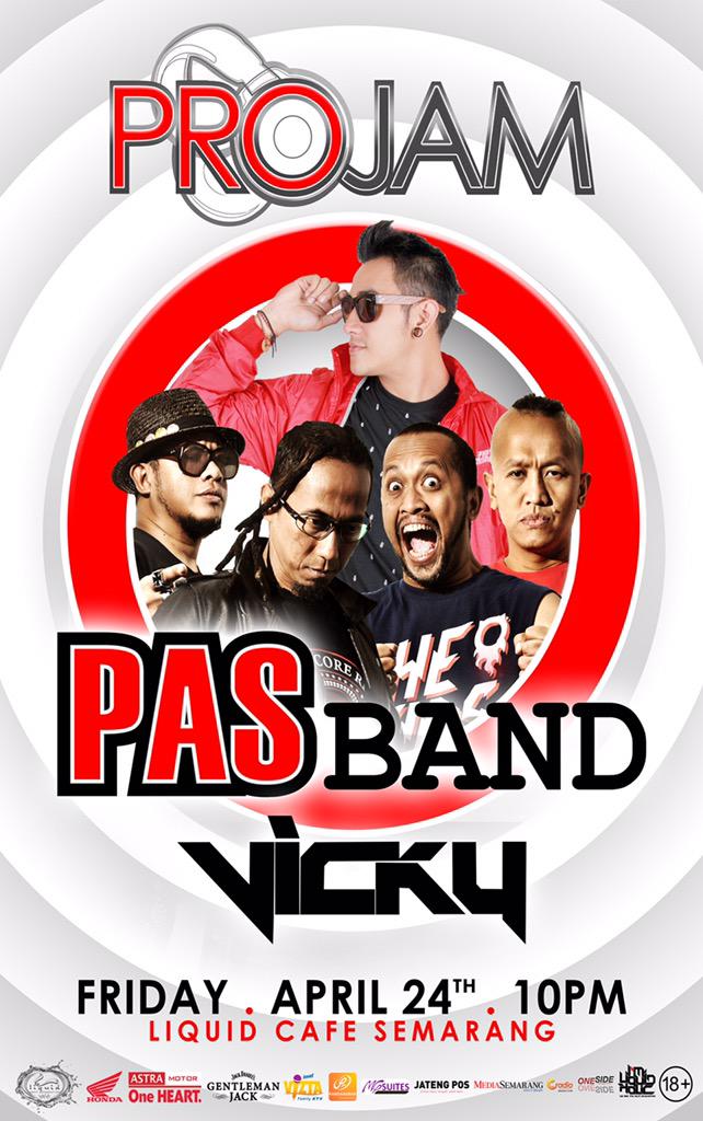 TONITE!! Fri 24 Apr || <a href="/PROjam_ID/">PROjam</a> pres <a href="/PASbandOfficial/">PAS Band</a> &amp; DJ <a href="/vickykciv/">⚡</a> || htm 50rb || 10 PM ||