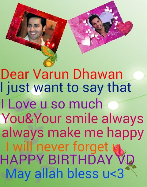  Happy Birthday varun dhawan 