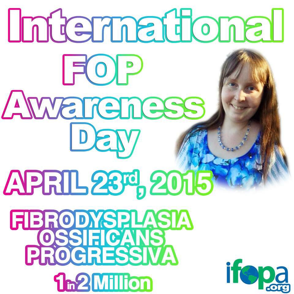 Cassie_Eckart's tweet image. @funfastone Please RT! Today, April 23rd, is International FOP Awareness Day! ifopa.org 😊❤️