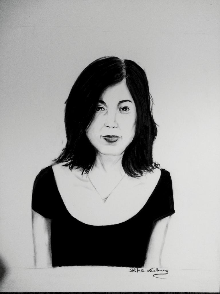 Tried drawing @danielasings first time using bristol soft paper, charcoal.