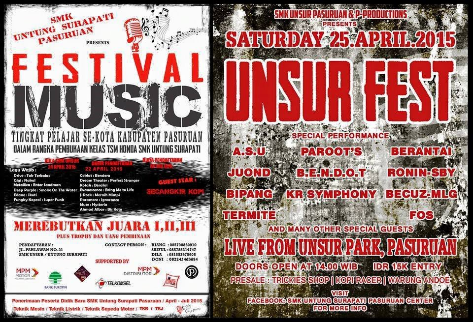 Besokk ke UNSUR yukk party party disana.. malem minggu bersama teman dan pacar tersayang! "UNSUR FEST"