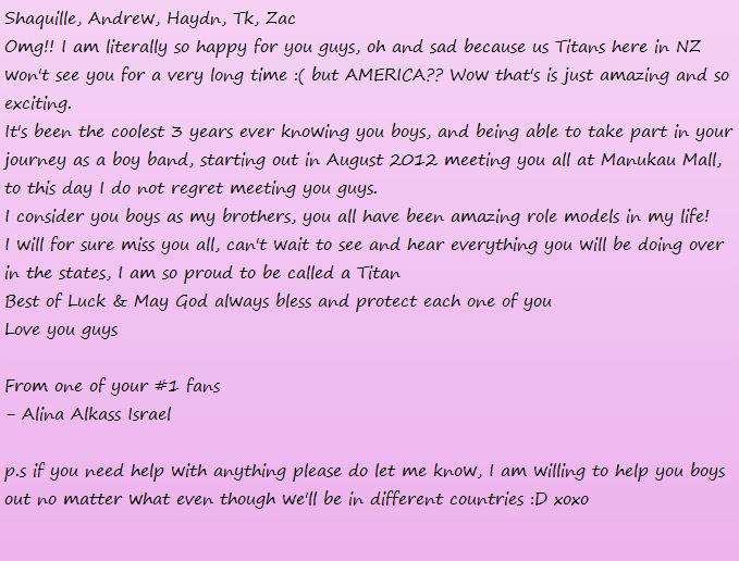 _aliinaalkass's tweet photo. @TitaniumBoys Congratulations guys <3 @Zac_Titanium @Haydn_Titanium @ShaQ_Titanium @TK_Titanium @AndrewTitanium http://t.co/Qlz0ywL9jE