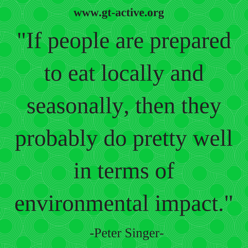 GTAccreditation's tweet photo. Peter Singer spreading some inspiration on our #BuyLocalFriday! http://t.co/1IIsy7ZYTz