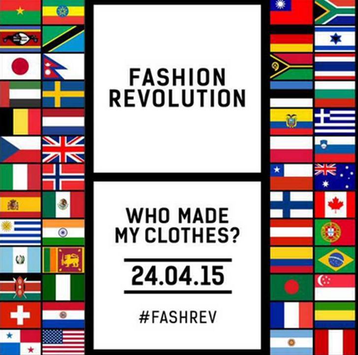 Today is #FashionRevolutionDay - 71 countries, one question #whomademyclothes? in memory of Rana Plaza 24.04.13