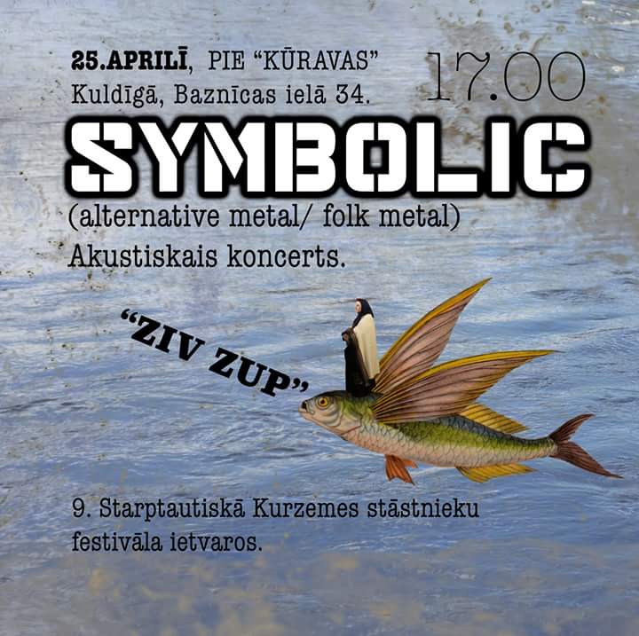 metrasdarbnica's tweet photo. Sestdien Kuldīgā pie Kūravas kopā ar Kurzemes  stāstniekiem un klausītājiem grupa @Symbolic_Lv ! #zivzup http://t.co/DsZBAzKHfK