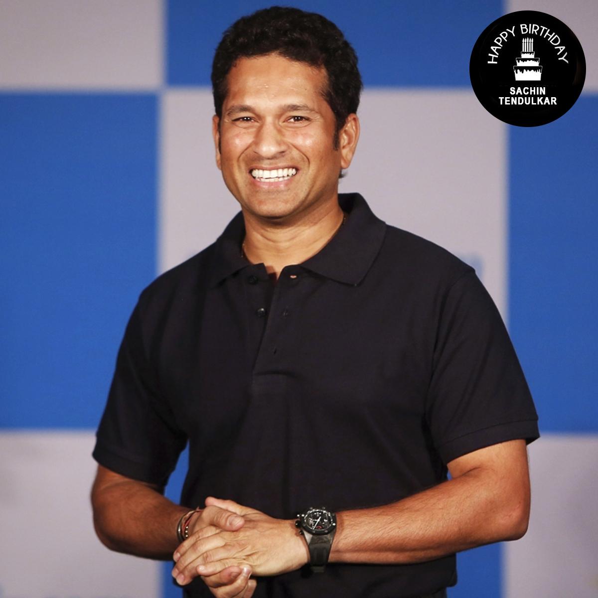 Here\s wishing a very happy birthday to \"The god of cricket\", Sachin Tendulkar! 