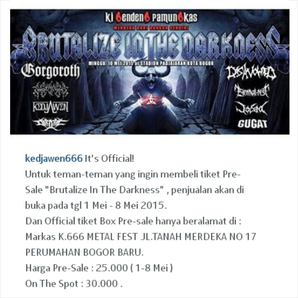 Info untuk para metalhead !! \m/