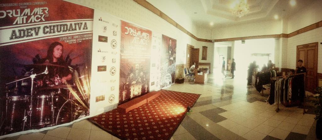 Trial Distro open "Drummer Attack" at Grand Elty Singgasana ballroom tenggarong check it out t-shirt collection \m/