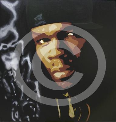 RAWSAKStudioInc's tweet photo. My #painting "Fifty Cent" - 42" x 44" - Oil #Paint on Canvas #50cent #PopArt #BobWomack http://t.co/qHTX36hiOQ