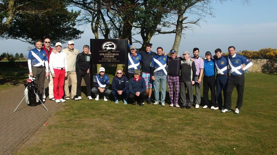 GolfTale's tweet photo. Golf Club Tále vs. GC Scotland at St. Andrews played the difficult match during very nice weather. http://t.co/HbwxmjsJ0K