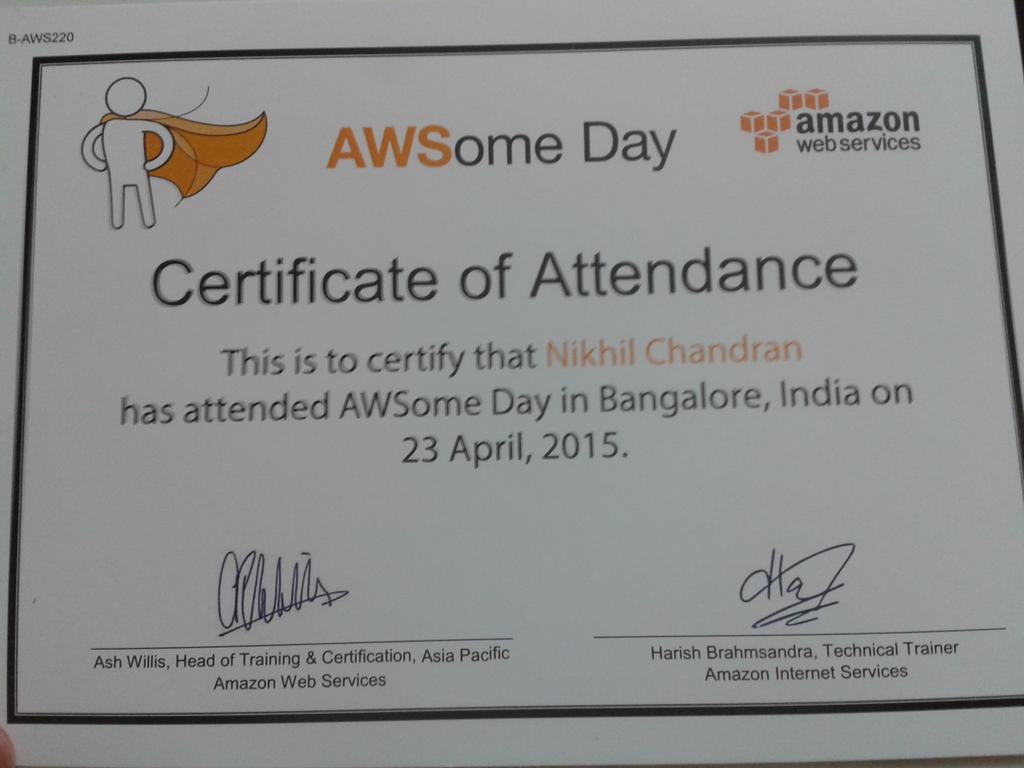 nikhilchandran_'s tweet photo. Wonderful session. #AWSomeDay #tiltlabs http://t.co/9TY4MBd6dl
