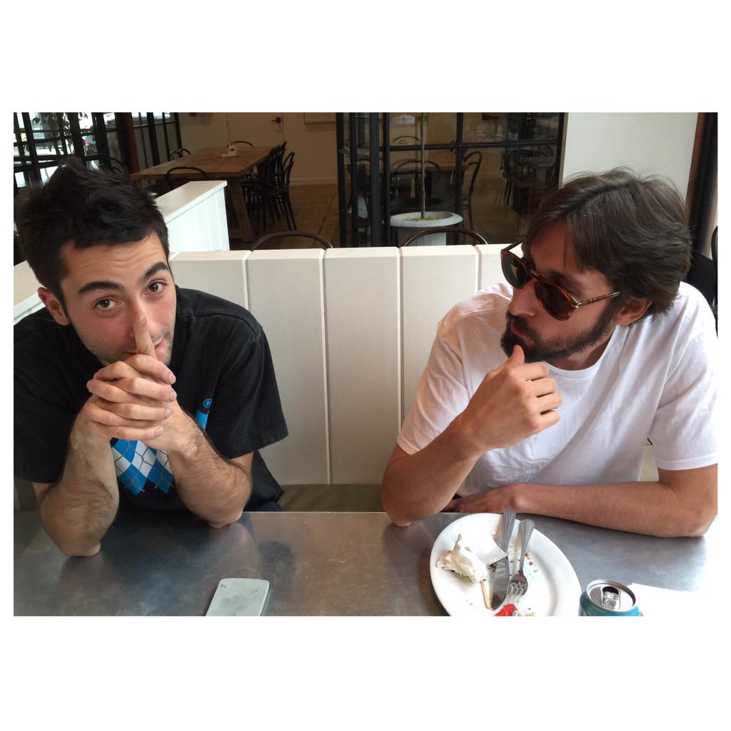<a href="/mr_aryz/">Mr Ryz</a> and <a href="/mac_arte/">EL MAC</a> two of the best contemporary muralists in the world breaking bread and catching up in #DTLA