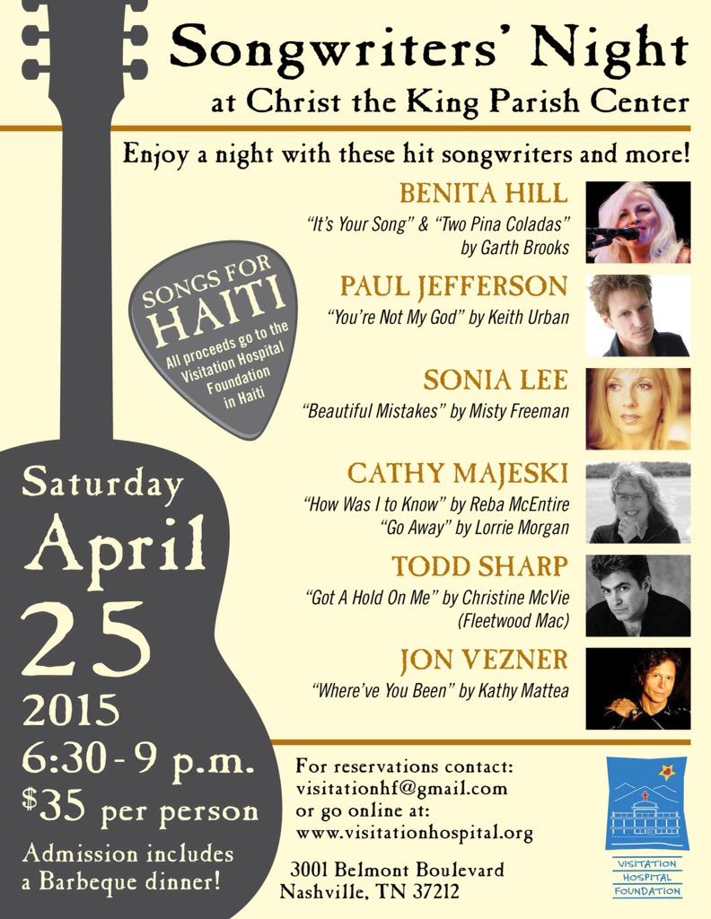 shoeboxmankit's tweet photo. Nashville friends - please join me for a great night of hit songwriters!! http://t.co/QFclmzKujL