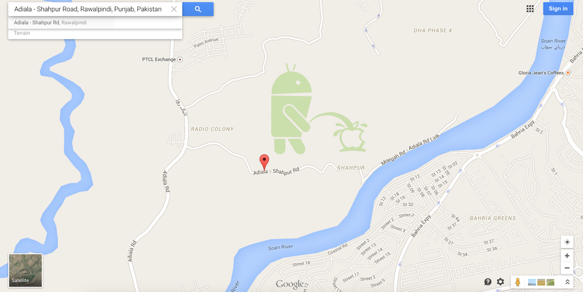 alfrankl's tweet photo. Easter egg or bored dev!? @Android peeing all over #Apple ... http://t.co/jqTrvdvRwG