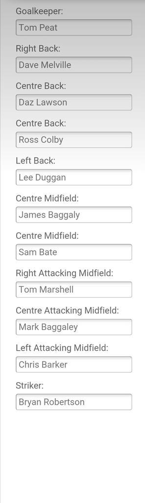 PollongtonFC's tweet photo. This is the predicted line up for tomorrows game. Info from a inside source #finalday http://t.co/TdJvHTXxLx