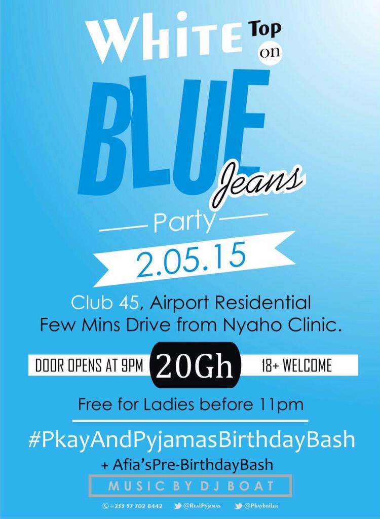 Papfamgh's tweet image. #WhiteTopOnBlueJeans #Club45 #PapFam will be there