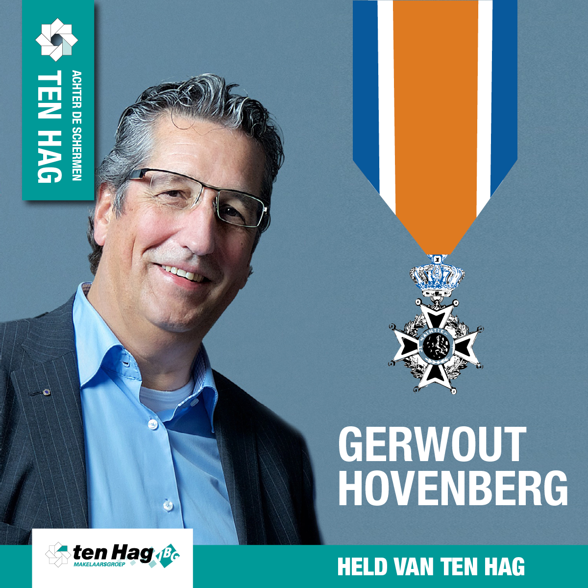 tenHagZwolle's tweet photo. Trots mogen wij u mededelen dat onze vestigingsdirecteur Gerwout Hovenberg is geridderd in de orde van Oranje Nassau! http://t.co/27HvYrJQRi