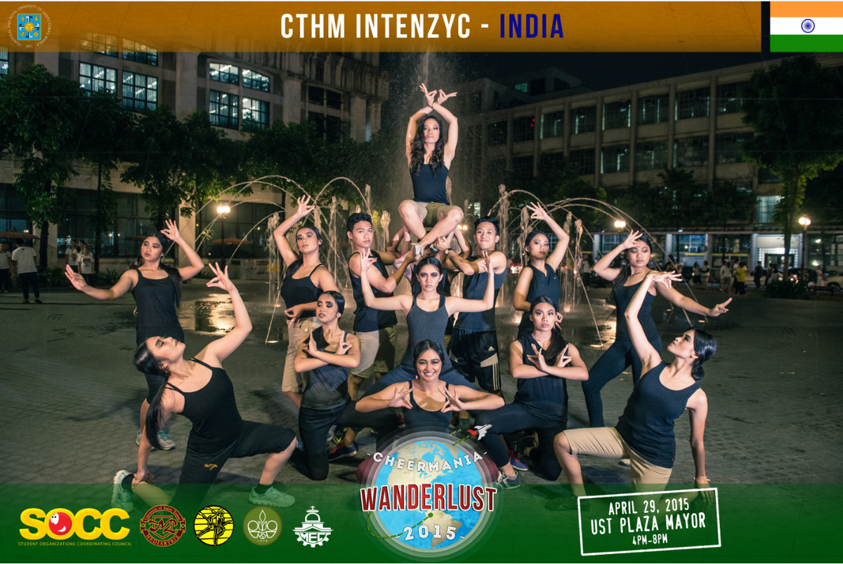 TheUSTSOCC's tweet photo. Move give way, @INTENZYC are on their way! Support CTHM Intenzyc this coming April 29, P. Mayor! #Cheermania2015INDIA http://t.co/3KzLrJRa0b
