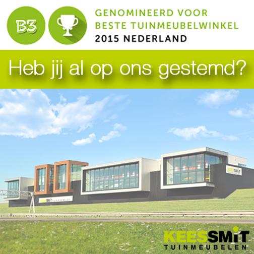 KeesSmit_'s tweet photo. Vinden jullie ons Nederlands Beste Tuinmeubelwinkel van 2015? Stem dan op ons via: http://t.co/JpfaVH3vGu ! http://t.co/VPCoOubnJy