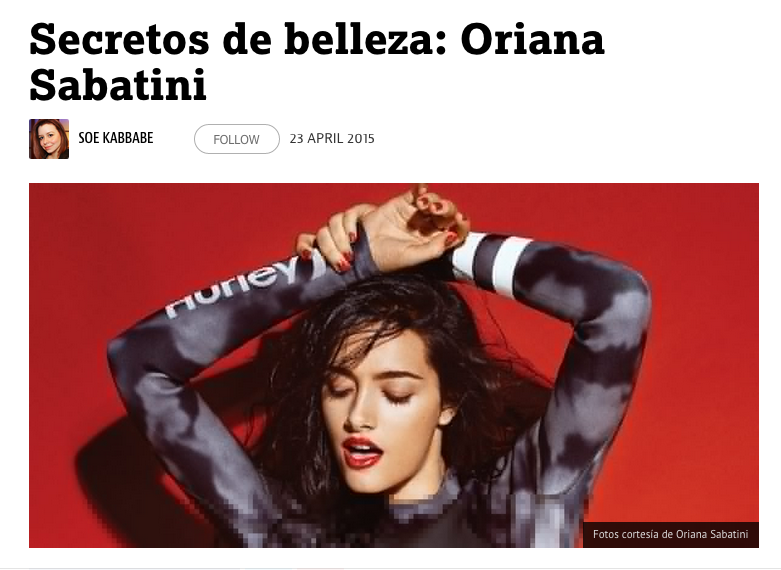 LatinWENews's tweet photo. Aquí pueden conocer los secretos de #belleza de @orisabatini https://t.co/s2Atv6cLDq @mimichatter #MimiChatter http://t.co/hluTZNWiJT