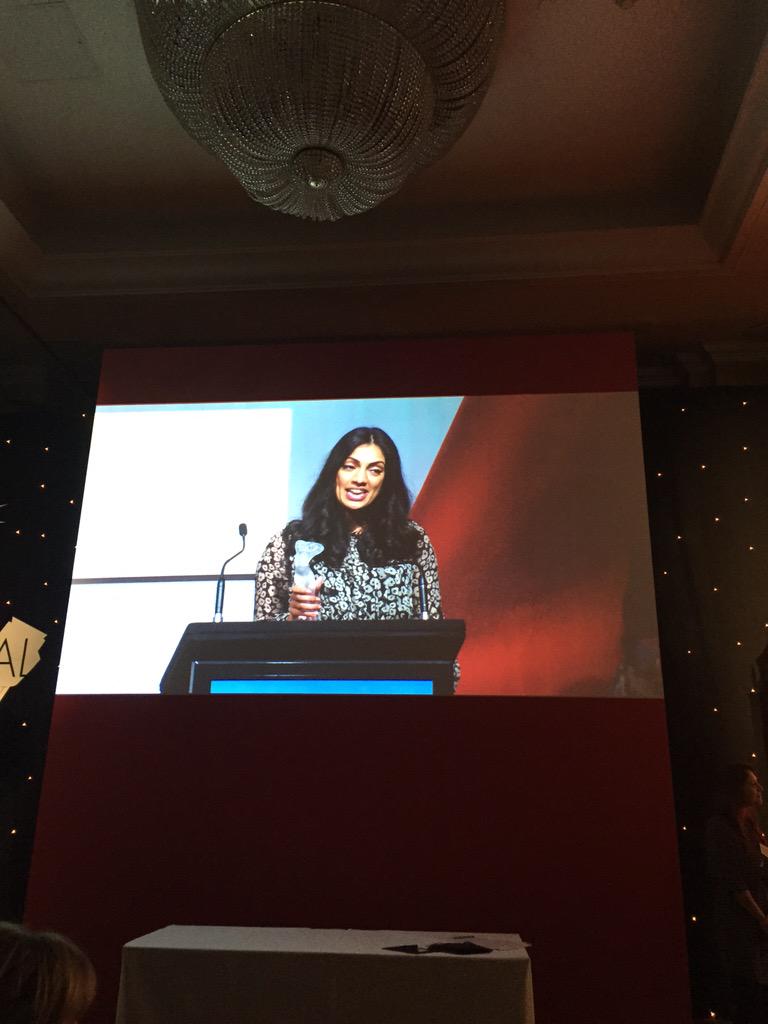 <a href="/CEW_UK/">CEW</a> #CEWBeautyAwards Best New Makeup Eyes/Lips: <a href="/BenefitUK/">Benefit Cosmetics UK</a> They're Real Push-Up Liner - here's @Jazz_HeadofPR