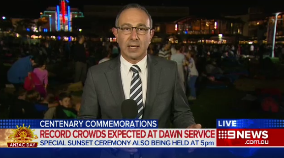 9NewsSyd's tweet photo. A special #AnzacDay sunset ceremony will be held at 5.00pm at the #MartinPl cenotaph. #9News http://t.co/WdOSb3lVqo