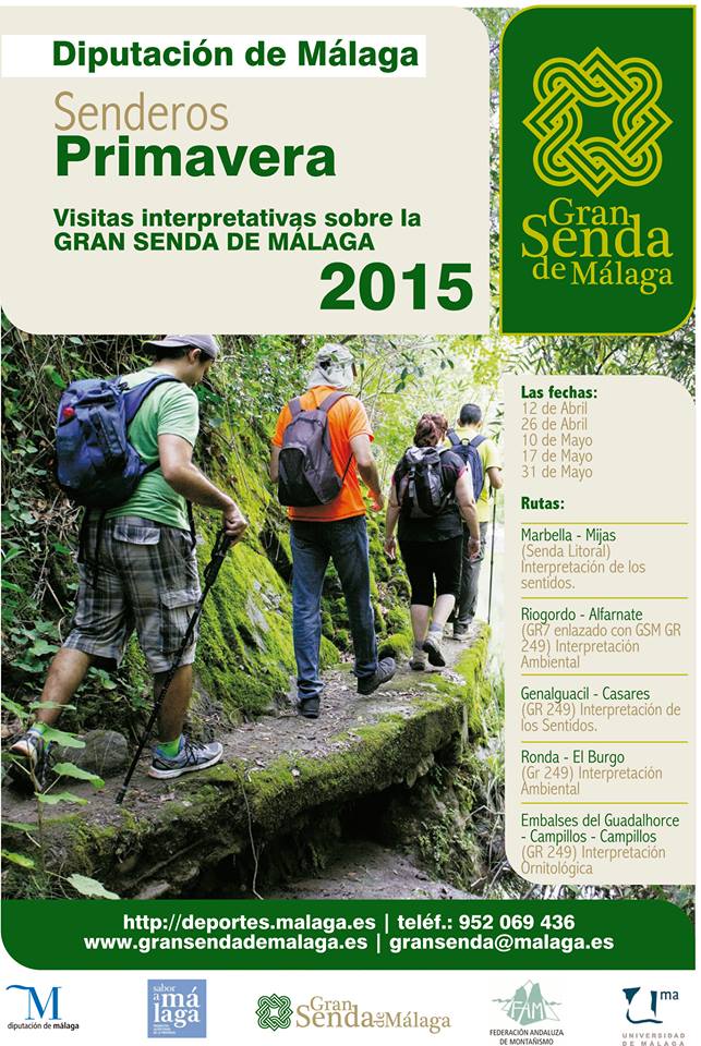DeportesDipMlg's tweet photo. Este domingo segunda jornada de #SenderosPrimavera @GranSendaMalaga, 5 rutas diferentes para conocer Málaga. http://t.co/nLe8S9fiMl